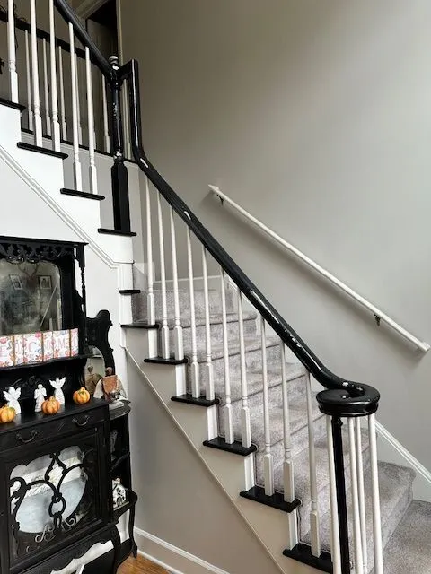 Staircase railing detail