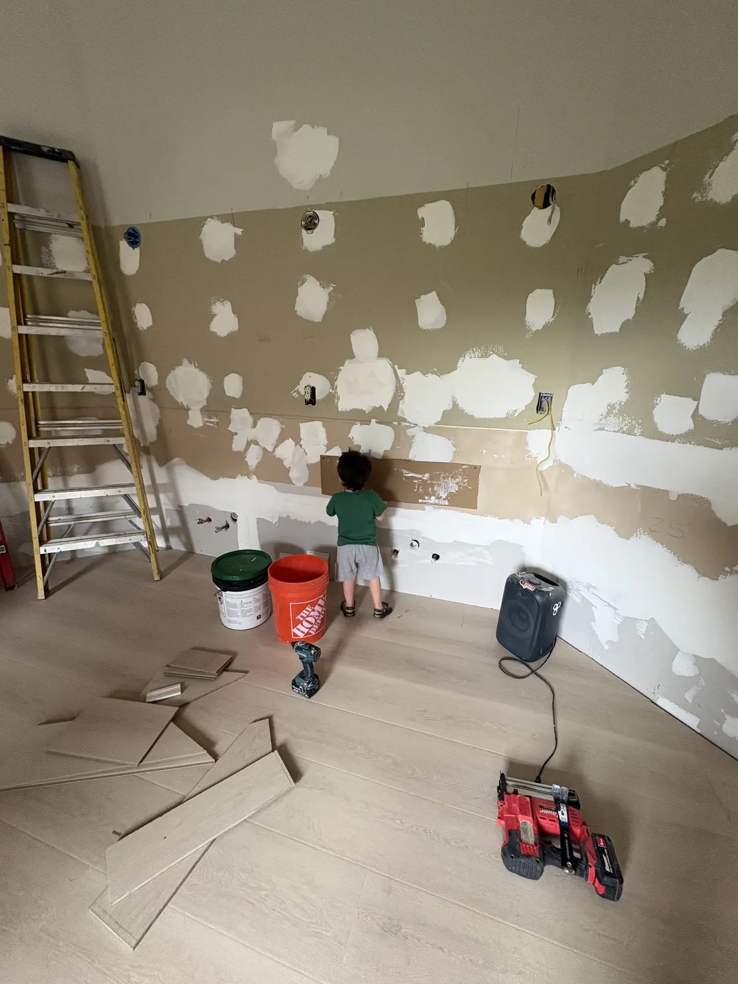 Bathroom remodel demo work