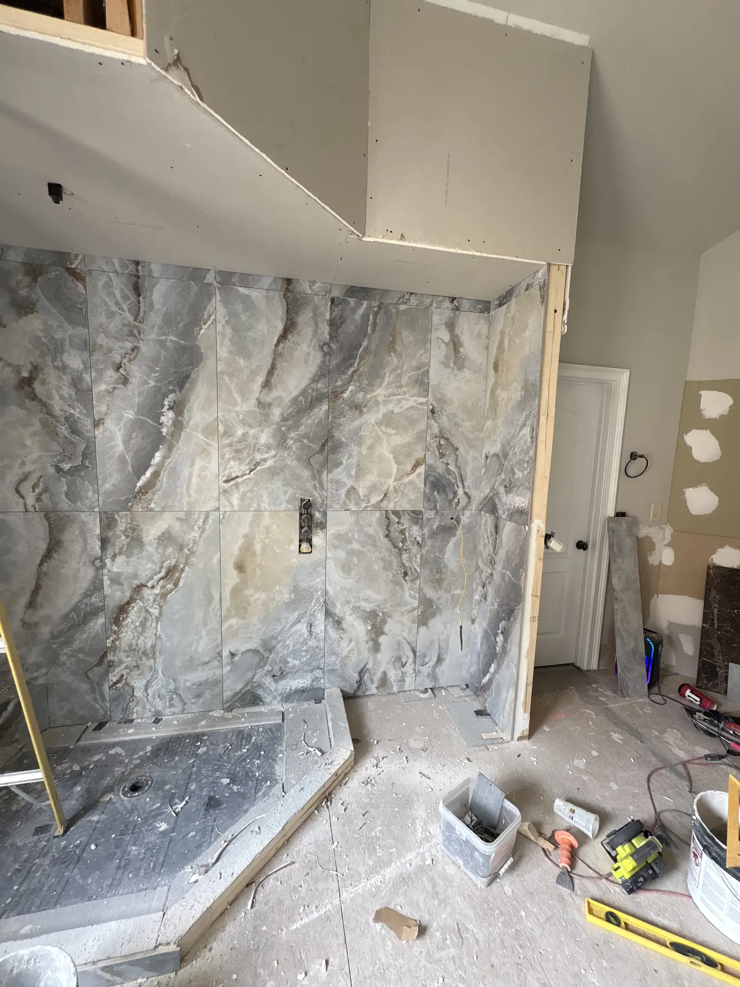Bathroom remodel detail