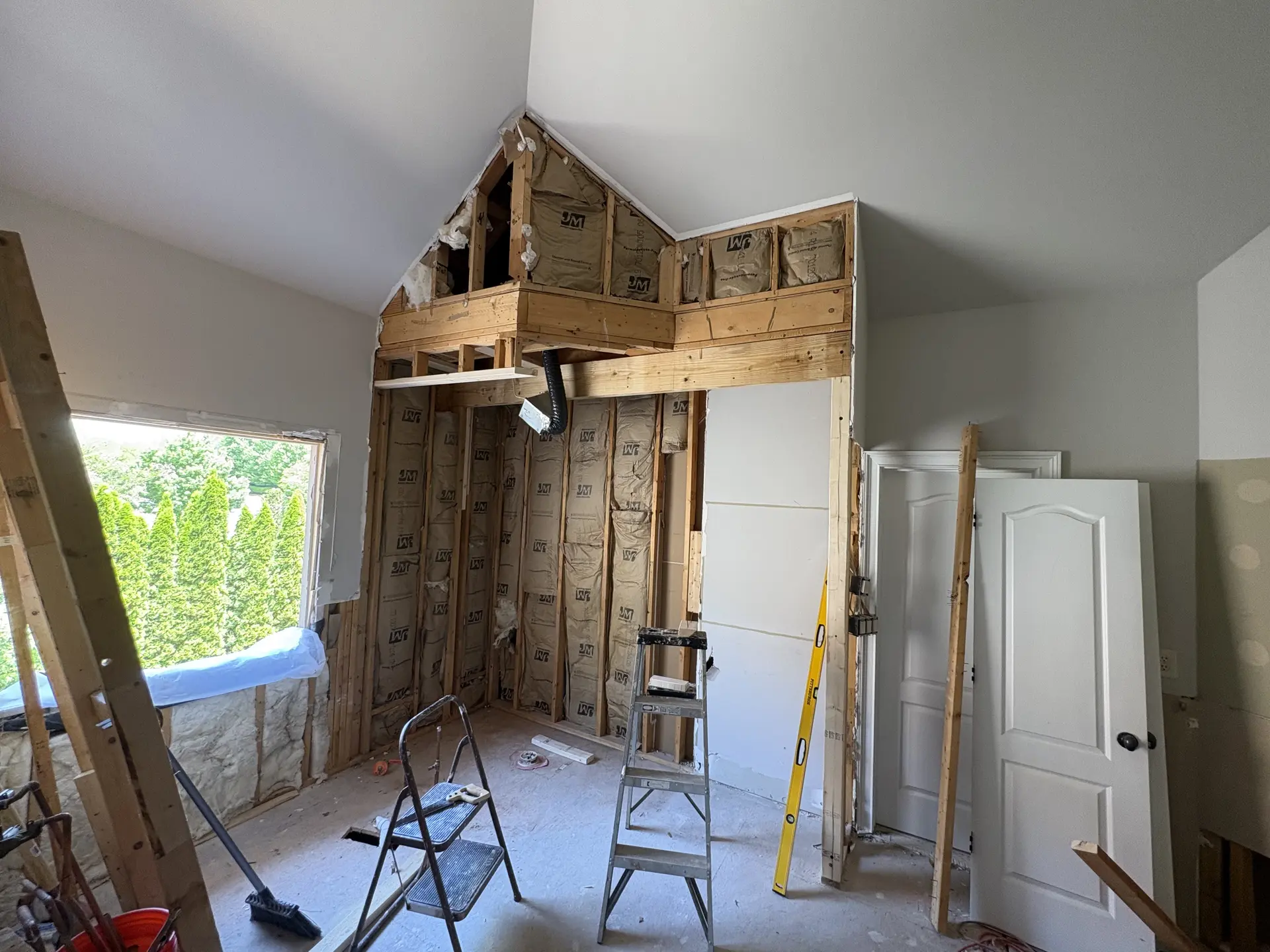 Bathroom remodel wide view